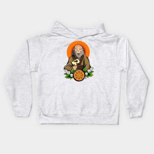 Uncle Iroh Kids Hoodie by Jurassic Ink